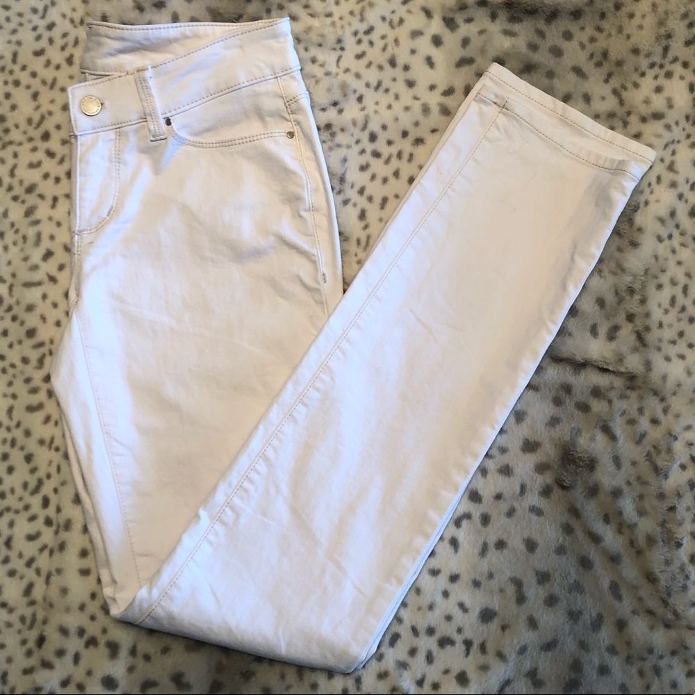 Ann Taylor Straight White Jeans - Picture 2 of 6
